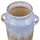 Beliani Blumenvase Steinzeug blau Gerrha