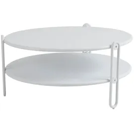 Brafab Loungetisch Blixt 85 x cm Aluminium Weiß