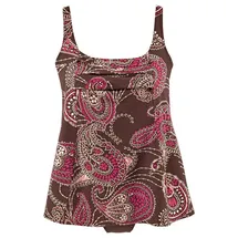 LASCANA Badekleid Damen Braun/Mehrfarbig 46 Cup D