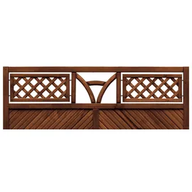 Andrewex Vorgartenzaun 180 x 135 cm Braun/Holz