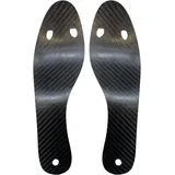 Tsffae 1 Paar Carbonfaser-Einlegesohle, Vollcarbon-Platten-Einlegesohle, Starke Boost-Einlegesohle Für Laufgewölbeunterstützung, Sport, Verbesserte Anti-Torsion
