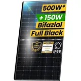 epp.solar Solarmodul 500W Bifazial Glas-Glas Photovoltaik Solarpanel