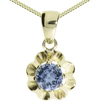 Ostsee-Schmuck Kette mit Anhänger Pia 6 mm Gold