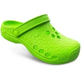 Tams Tams® Unisex Gartenclogs mit SchnalleHex Clap" aus weichem Eva Hellgrün 37"