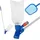 Relaxdays Pool Reinigungsset Blau/Orange/Silber 3-teilig