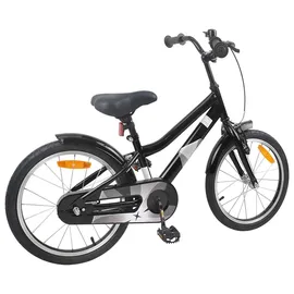 vidaXL Kinderfahrrad 18 Zoll schwarz