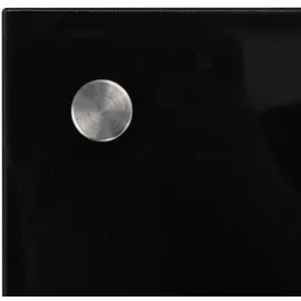 vidaXL Küchenrückwand Schwarz 100x50 cm Hartglas