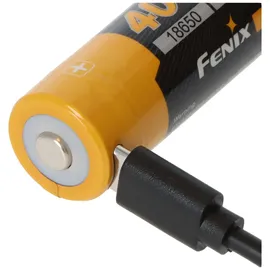 Fenix ARB-L18-4000U 18650 Li-Ion Akku, mit USB-C-Ladeanschluss, mit Schutzschaltung, 3,6 Volt 4000mAh, 72 x 18,75mm