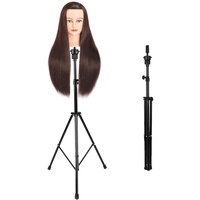 Ejoyous Perückenständer, Puppenkopfständer für Friseure Übungskopf Ständer Verstellbarer mit Tragetasche für Friseur-Training Kopf Mannequin Kopf