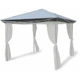 GRASEKAMP Pavillon 3 x 4 m Weiß