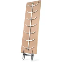 Bargen Flammlachsbrett 55 x 18 cm - Flammlachsbretter mit Edelstahl-Halterung - Premium Grillzubehör für Feuerschalen und Kugelgrill