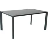 Dehner Cleveland Gartentisch 160 x 90 x 75 cm Dunkelgrau