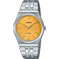 Quarzuhr CASIO COLLECTION Armbanduhren silberfarben (edelstahlfarben, gelb) Herren Uhren