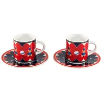 Bialetti Set 2 Tassen inkl. Untertassen Joyful Memories