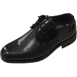Schnürschuh FAMILY TRENDS, Kinder, Gr. 32, schwarz, Synthetik, klassisch, Schuhe Schnürschuh Business-Schnürer Derbyschuh, für besondere Anlässe