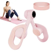 AYESY Oberschenkeltrainer, Beckenbodentrainer Trainingsgerät für den inneren Beckenbodentraining für Frau Männer Beckenboden Trainer für Oberschenkelmuskulatur Armtraining Zuhause (Rosa)