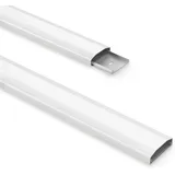 PureMounts PM-CCP-050W - Kabelkanal für Wandmontage, 0,5 m, weiß