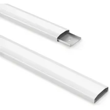 PureMounts PM-CCP-050W - Kabelkanal für Wandmontage, 0,5 m, weiß