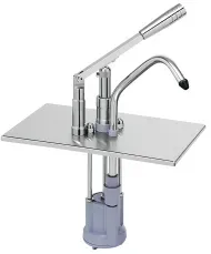 Gastro Inox GN Deckel mit Hebelbedienung, Edelstahl 503.176 , Maße (B x H x T): 165 x 380 x 270 mm, 5 Liter, GN 1/4