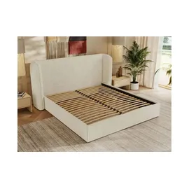 Möbel Kraft Polsterbett 180 x 200 cm Creme