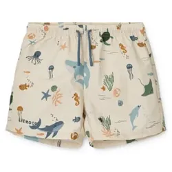 LIEWOOD Aiden bedruckte Boardshorts sea creature/sandy, 68