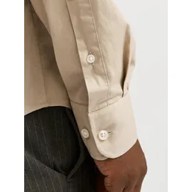 JACK & JONES Langarmhemd Beige M