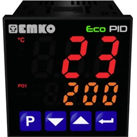 EMKO ecoPID 4.5.1 Temperaturregler Pt100 -199 bis +999°C Relais 5 A (L x B x H) 90 x 48 x 48mm