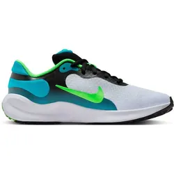 NIKE Kinder Laufschuhe REVOLUTION 7 (GS), BLACK/GREEN STRIKE-FOOTBALL GREY, 40