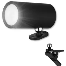 REV Ritter REV LED Wandleuchte - LED-Clipleuchte, Akku mit Bewegungsmelder, 180 lm, schwarz