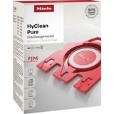 Miele Staubsaugerbeutel Miele Original Zubehör - Staubsaugerbeutel FJM HyClean Pure 2.0, passend für Miele, 4er Pack Staubbeutel, 2er Pack Filter weiß