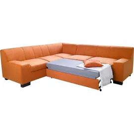 DOMO collection Ecksofa »Norma, moderne Armlehnen, zeitlos und elegant, L-Form«, wahlweise mit Bettfunktion
