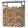 Quick Star Kaminholzregal Metall Anthrazit 143 x 70 x 185 cm 1,8 m3