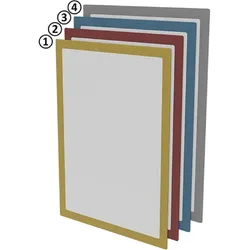 Dokumentenfenster magnetisch DIN A4 - blau