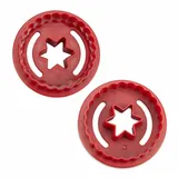 Städter Ausstechform Linzer Spitzbub Stern, Kunststoff rot