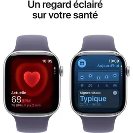 Apple Watch Series 11 GPS 46mm Silver Aluminium Sport Band purple fog M/L