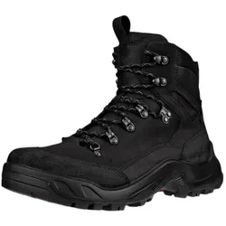 ECCO Wanderschuhe Offroad Mid (Nubukleder, wasserdicht) schwarz Herren
