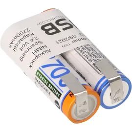 Panasonic 2er Reihe Lötfahne AA Mignon 2,4V 2700mAh Hochstrom-,Schnellladefähig