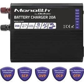 Qoltec Charger for LiFePO4 AGM GEL SLA 20A