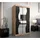 abiks möbel Schwebetürenschrank MADRYT 120 x 200 x 62 cm Schwarz