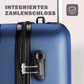 monzana Baseline 4-Rollen 70 cm / 90 l blau