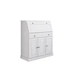 Home Affaire Sekretär HOME AFFAIRE "Rossi", weiß, B:97cm H:112cm T:43cm, Sekretäre, Sekretär, aus massiver Kiefer, variabel verstellbare Einlegeböden, Breite 97 cm