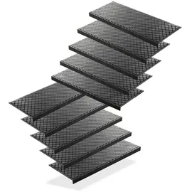 BigDean Stufenmatte 75 x 25 cm Schwarz