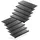 BigDean Stufenmatte 75 x 25 cm Schwarz