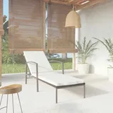 vidaXL Sonnenliege 195 x 60 x 95 cm schwarz