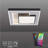 Selltec LED Deckenlampe Q-ALTA Smart Home CCT Lichtfarbwechsel, dimmbar, getrennt schaltbar Wohnzimmer, Esszimmer, Flur 6124-18 - Schwarz