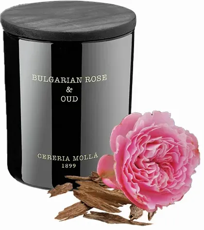 Cereria Molla Duftkerze Bulgarische Rose & Oud, 230 Gramm