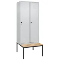 C+P Garderobenschrank ""Classic Plus"", Abteilbreite 40 cm, mit Sitzbank,