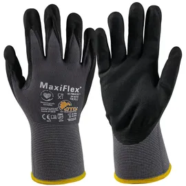 Atg Handschuhe MaxiFlex Ultimate 34-874 Gr.9 grau/schwarz Nyl.m.Nitril EN 388 Kat.II
