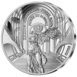 Paris 2024: Frankreichs offizielle Silber-Euromünze "Louvre"
