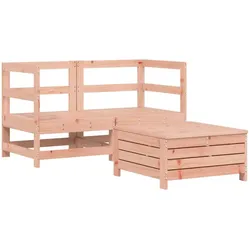 vidaXL 3-tlg. Garten-Sofagarnitur Massivholz Douglasie
